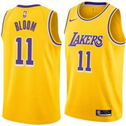 Gold Mike Bloom Twill Basketball Jersey -Lakers #11 Bloom Twill Jerseys, FREE SHIPPING