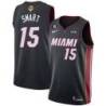 Black Heat #15 Javonte Smart 2023 Finals Jersey with 6 Patch and UKG Sponsor Patch