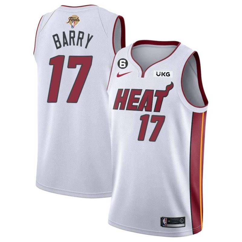 White Heat #17 Brent Barry 2023 Finals Jersey with 6 Patch and UKG Sponsor Patch