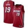 Red Heat #19 Beno Udrih 2023 Finals Jersey with 6 Patch and UKG Sponsor Patch