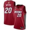 Red Heat #20 Pete Myers 2023 Finals Jersey with 6 Patch and UKG Sponsor Patch