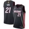 Black Heat #21 Stacey King 2023 Finals Jersey with 6 Patch and UKG Sponsor Patch