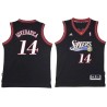 Black Throwback Bato Govedarica Twill Basketball Jersey -76ers #14 Govedarica Twill Jerseys, FREE SHIPPING