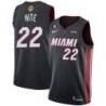 Black Heat #22 Robert Hite 2023 Finals Jersey with 6 Patch and UKG Sponsor Patch