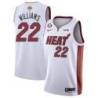 White Heat #22 Derrick Williams 2023 Finals Jersey with 6 Patch and UKG Sponsor Patch