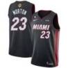 Black Heat #23 John Morton 2023 Finals Jersey with 6 Patch and UKG Sponsor Patch