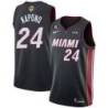 Black Heat #24 Jason Kapono 2023 Finals Jersey with 6 Patch and UKG Sponsor Patch