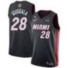 Black Heat #28 Andre Iguodala 2023 Finals Jersey with 6 Patch and UKG Sponsor Patch