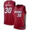 Red Heat #30 Michael Beasley 2023 Finals Jersey with 6 Patch and UKG Sponsor Patch