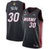 Black Heat #30 Chris Silva 2023 Finals Jersey with 6 Patch and UKG Sponsor Patch