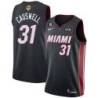 Black Heat #31 Duane Causwell 2023 Finals Jersey with 6 Patch and UKG Sponsor Patch