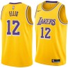 Gold Boo Ellis Twill Basketball Jersey -Lakers #12 Ellis Twill Jerseys, FREE SHIPPING