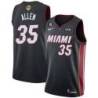 Black Heat #35 Malik Allen 2023 Finals Jersey with 6 Patch and UKG Sponsor Patch