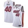 White Heat #40 Sylvester Gray 2023 Finals Jersey with 6 Patch and UKG Sponsor Patch
