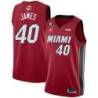 Red Heat #40 Tim James 2023 Finals Jersey with 6 Patch and UKG Sponsor Patch
