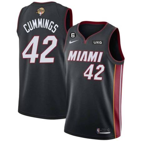 Black Heat #42 Pat Cummings 2023 Finals Jersey with 6 Patch and UKG Sponsor Patch