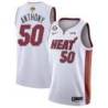 White Heat #50 Joel Anthony 2023 Finals Jersey with 6 Patch and UKG Sponsor Patch