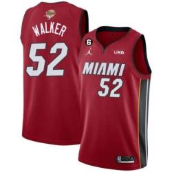 Red Heat #52 Samaki Walker 2023 Finals Jersey with 6 Patch and UKG Sponsor Patch
