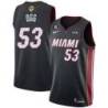 Black Heat #53 Alan Ogg 2023 Finals Jersey with 6 Patch and UKG Sponsor Patch