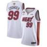 White Heat #99 Jae Crowder 2023 Finals Jersey with 6 Patch and UKG Sponsor Patch