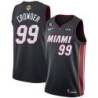 Black Heat #99 Jae Crowder 2023 Finals Jersey with 6 Patch and UKG Sponsor Patch