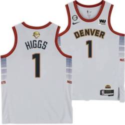 2022-2023 City Edition Nuggets #1 Kenny Higgs 2023 Finals Jersey with Western Union (WU) Sponsor and 6 Patch