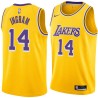 Gold Brandon Ingram Twill Basketball Jersey -Lakers #14 Ingram Twill Jerseys, FREE SHIPPING