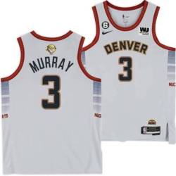 2022-2023 City Edition Nuggets #3 Tracy Murray 2023 Finals Jersey with Western Union (WU) Sponsor and 6 Patch