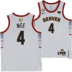 2022-2023 City Edition Nuggets #4 Darnell Mee 2023 Finals Jersey with Western Union (WU) Sponsor and 6 Patch