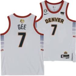 2022-2023 City Edition Nuggets #7 Alonzo Gee 2023 Finals Jersey with Western Union (WU) Sponsor and 6 Patch