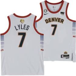 2022-2023 City Edition Nuggets #7 Trey Lyles 2023 Finals Jersey with Western Union (WU) Sponsor and 6 Patch