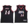 Black Throwback Dick Farley Twill Basketball Jersey -76ers #14 Farley Twill Jerseys, FREE SHIPPING