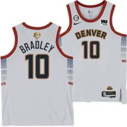 2022-2023 City Edition Nuggets #10 Jim Bradley 2023 Finals Jersey with Western Union (WU) Sponsor and 6 Patch