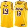 Gold Jack Tingle Twill Basketball Jersey -Lakers #19 Tingle Twill Jerseys, FREE SHIPPING