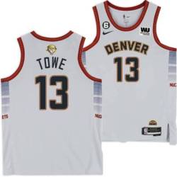 2022-2023 City Edition Nuggets #13 Monte Towe 2023 Finals Jersey with Western Union (WU) Sponsor and 6 Patch