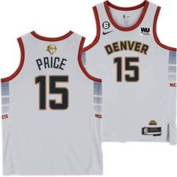 2022-2023 City Edition Nuggets #15 Jim Price 2023 Finals Jersey with Western Union (WU) Sponsor and 6 Patch