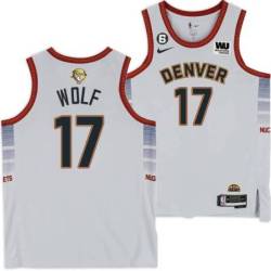 2022-2023 City Edition Nuggets #17 Joe Wolf 2023 Finals Jersey with Western Union (WU) Sponsor and 6 Patch