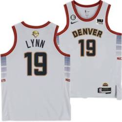 2022-2023 City Edition Nuggets #19 Lonnie Lynn 2023 Finals Jersey with Western Union (WU) Sponsor and 6 Patch