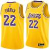 Gold Donnie Forman Twill Basketball Jersey -Lakers #22 Forman Twill Jerseys, FREE SHIPPING