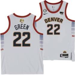 2022-2023 City Edition Nuggets #22 Mike Green 2023 Finals Jersey with Western Union (WU) Sponsor and 6 Patch