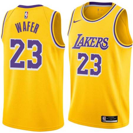 Gold Von Wafer Twill Basketball Jersey -Lakers #23 Wafer Twill Jerseys, FREE SHIPPING