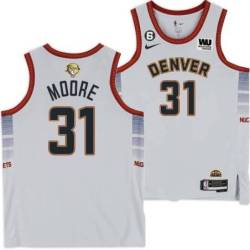 2022-2023 City Edition Nuggets #31 Andre Moore 2023 Finals Jersey with Western Union (WU) Sponsor and 6 Patch