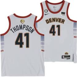 2022-2023 City Edition Nuggets #41 LaSalle Thompson 2023 Finals Jersey with Western Union (WU) Sponsor and 6 Patch