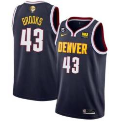 Navy Nuggets #43 Kevin Brooks 2023 Finals Jersey with Western Union (WU) Sponsor and 6 Patch
