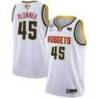 White Nuggets #45 Gary Plummer 2023 Finals Jersey with Western Union (WU) Sponsor and 6 Patch