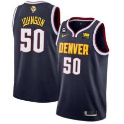 Navy Nuggets #50 Ervin Johnson 2023 Finals Jersey with Western Union (WU) Sponsor and 6 Patch