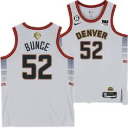 2022-2023 City Edition Nuggets #52 Larry Bunce 2023 Finals Jersey with Western Union (WU) Sponsor and 6 Patch
