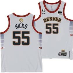 2022-2023 City Edition Nuggets #55 Phil Hicks 2023 Finals Jersey with Western Union (WU) Sponsor and 6 Patch