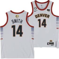 2022-2023 City Edition Nuggets #14 Ish Smith 2023 Finals Jersey with Western Union (WU) Sponsor and 6 Patch