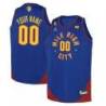 Jordan_Blue Customized Nuggets 2023 Finals Jersey with Western Union (WU) Sponsor and 6 Patch(or Any Patch)